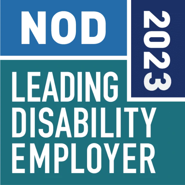 The NOD 2023 Leading Diability Employer logo
