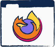 Stylized Firefox logo