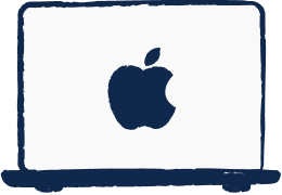 Stylized Apple logo