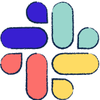 Stylized illustration of Slack logo