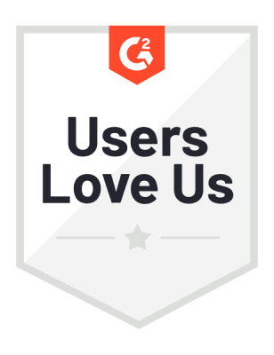 G2 badge for Users Love Us