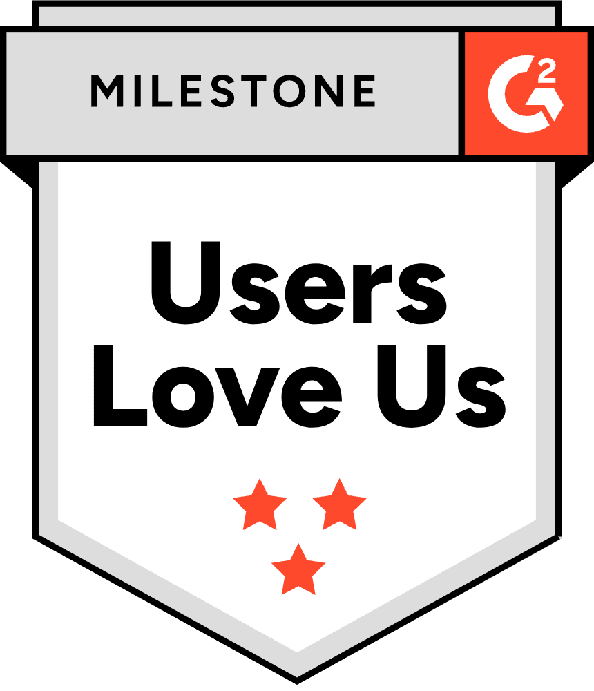 G2 badge for Users Love Us
